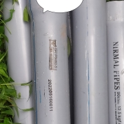 Stack of 90mm pvc pipe 