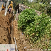 200mm DI pipe laying