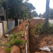 200mm DI pipe laying