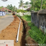 90mm 10kg PVC pipe laying work