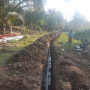 90mm  pipe laying 