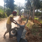 Road restoration work