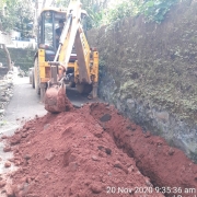 Pipe  laying work