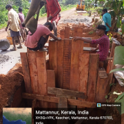 construction of valve Chambers @ garavity main kolachery