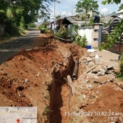  laying of 200mm DI k9 pipe