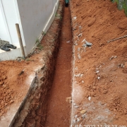 Laying work of 400 mm DI clear water gravity main