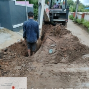 90mm pvc laying 