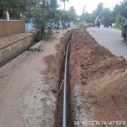  laying of 90mm pvc 6kg
