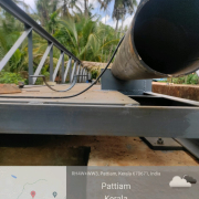 cradle Supported MS Pipe at Marappalam steel bridge