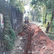 Pipe  laying work