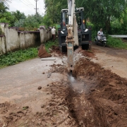 Rock breaking work