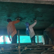 Pump house ceiling plastering work 