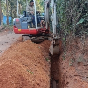 pipe laying work