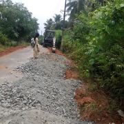 Road restoration work