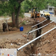 250mm DI k9 pipe laying work