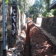 Pipe  laying work