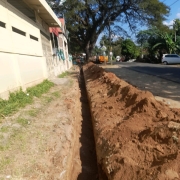 200mm DI pipe laying