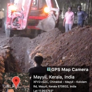 Pipe laying along Mayyil KRFB Road