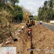 250mm DI k9 pipe laying work