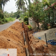 200mm DI k9 pipe laying