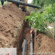 200mm,300mm DI k9 pipe laying work