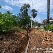 160mm PVC pipe laying