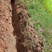 160mm pvc pipe line laying work