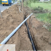 Laying of 200mm DI 