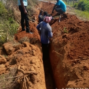 90mm PVC laying