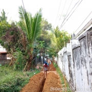 Pipe  laying work