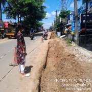 Road restoration work