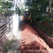 Pipe  laying work