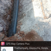 110mm PVC pipe work at AMRUT site