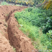 90 mm PVC pipe laying 