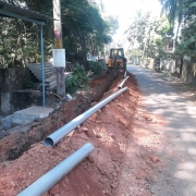 Pipe  laying work