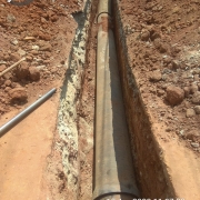 Laying of 400 mm DI pumping main cherani to thadaparamba