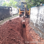 Pipe  laying work
