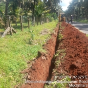  laying of 110mm 6kg pipe