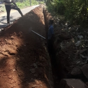 90mm 6 kg pipe line laying work 