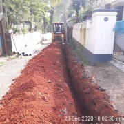 Pipe  laying work