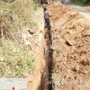 250 DI pipe laying work 