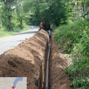 200mm DI k9 pipe laying work