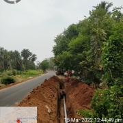 300mm DI k9 pipe laying work