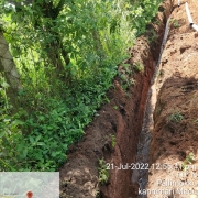 90mm pvc laying