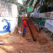 pipe laying work