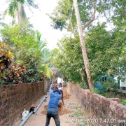 Pipe  laying work