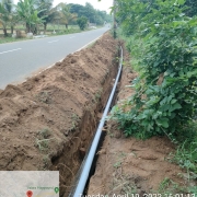 Laying of 200mm DI 