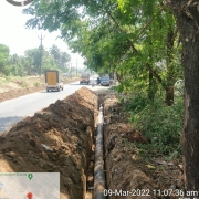 300mm DI k9 pipe laying work