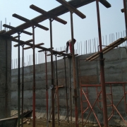 OHSR roof beam formwork in progress 
