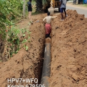Laying of 300mm DI